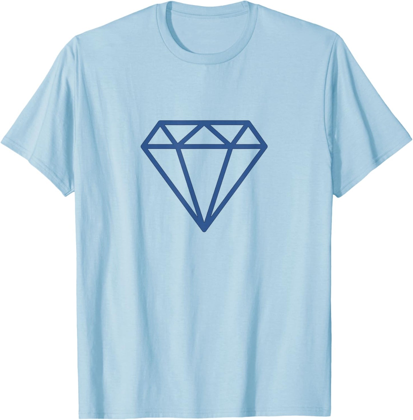 Diamond Shirts Urban Denim Blue Jean Aesthetic T-Shirt - T-Shirt | Light Blue