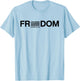 Freedom American Flag Christ is King T-Shirt - T-Shirt | Light Blue