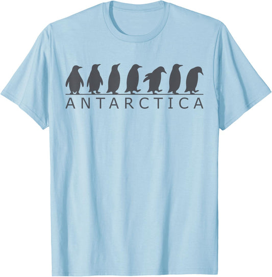 Antarctica Family Vacation Penguins Antarctica T-Shirt - T-Shirt | Light Blue