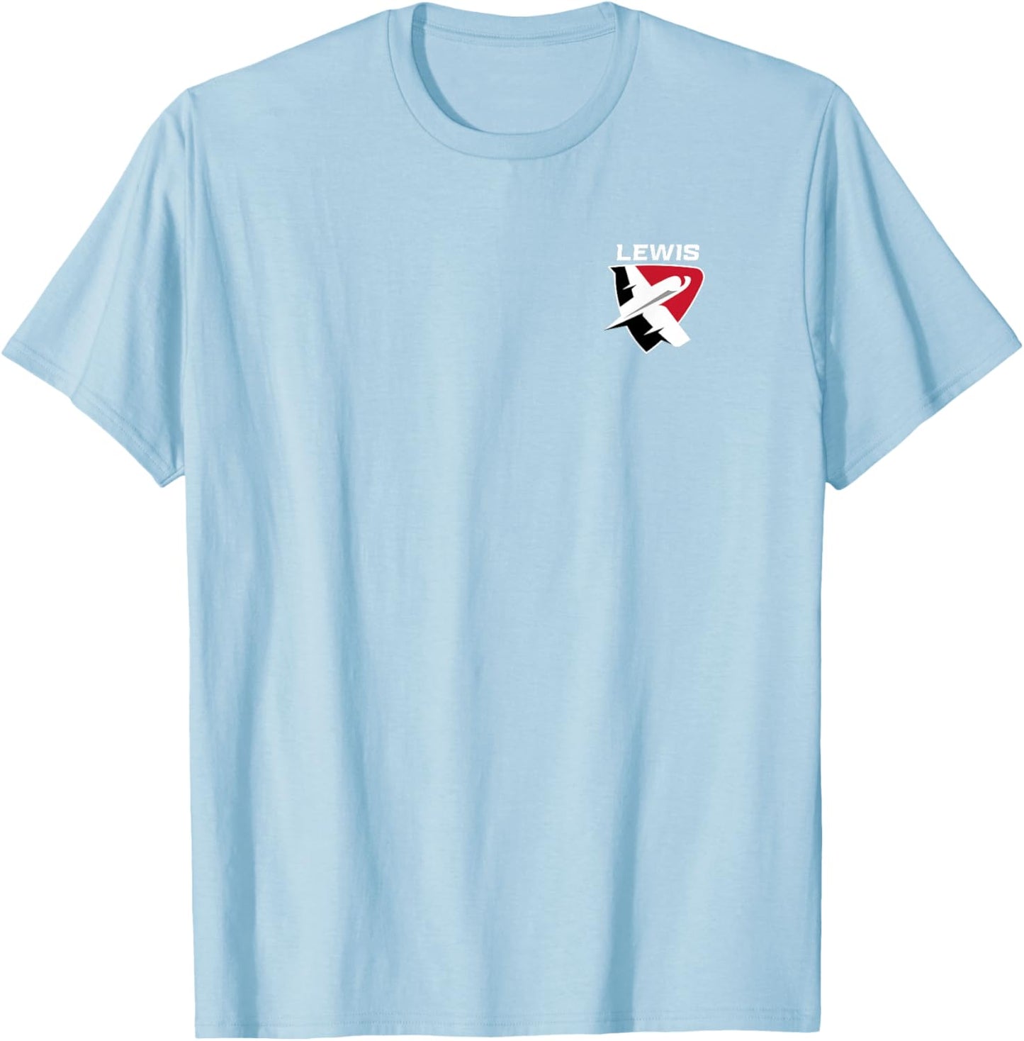 Lewis University Flyers Primary Left Chest T-Shirt - T-Shirt | Light Blue
