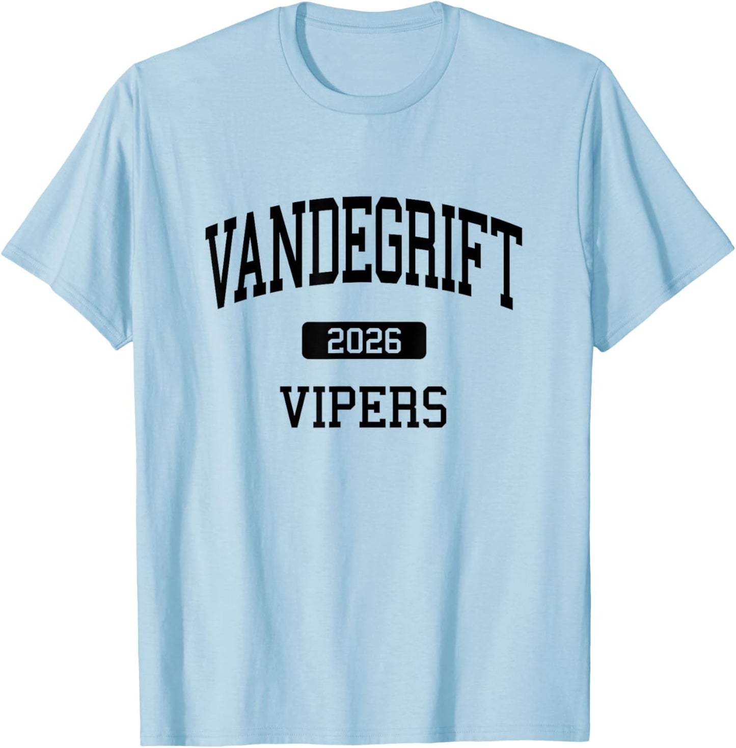 Vandegrift High School Class of 2026 Austin TX T-Shirt - T-Shirt | Light Blue