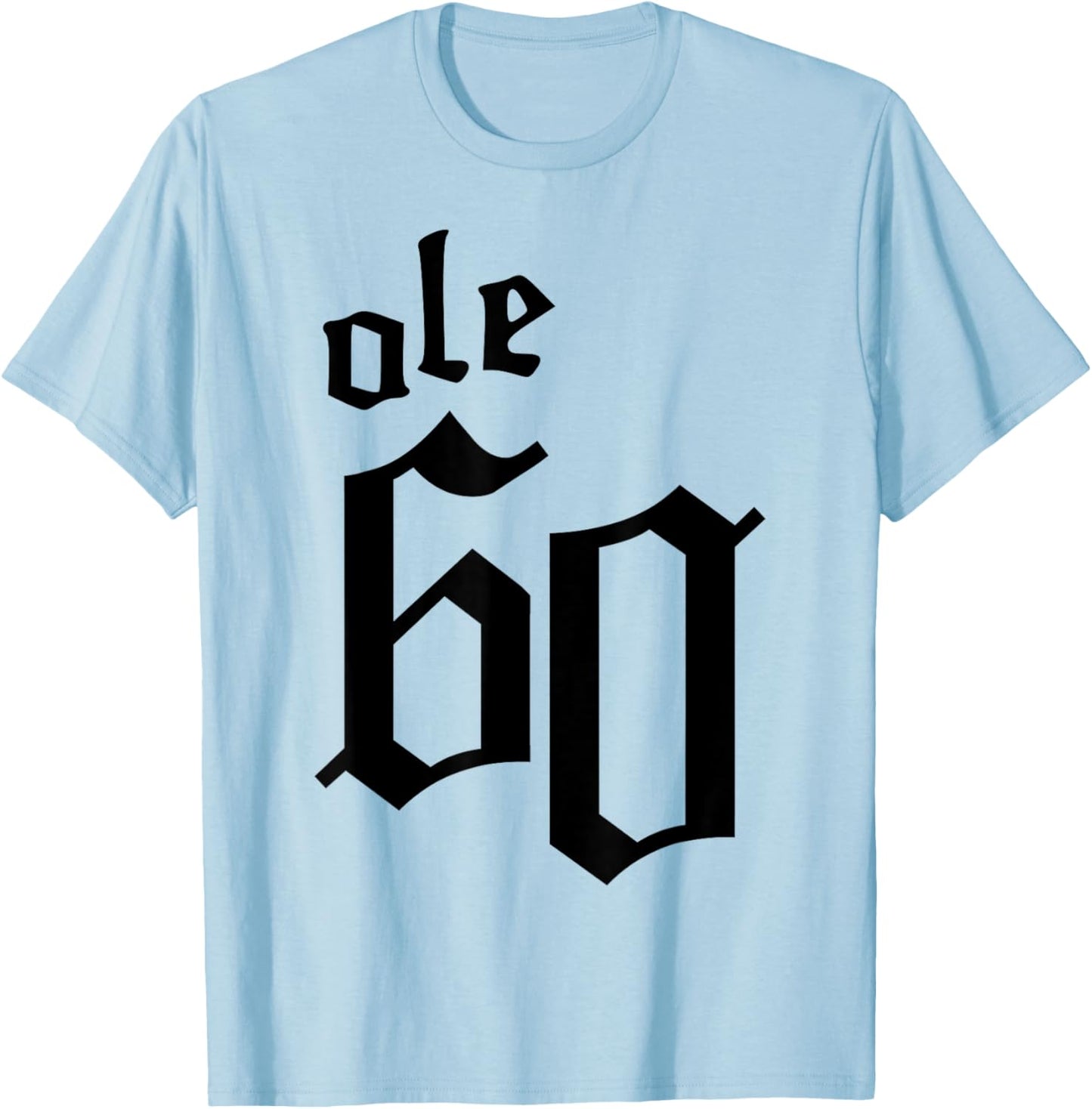 Ole 60 Old English Logo T-Shirt - T-Shirt | Light Blue