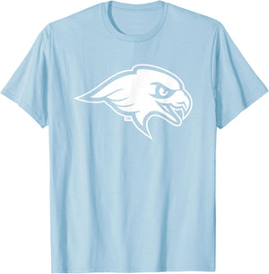 Montclair State University Red Hawks Mascot Head Logo T-Shirt - T-Shirt | Light Blue