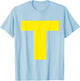 Letter T Funny Chipmunk Group Matching Halloween Costume T-Shirt - T-Shirt | Light Blue