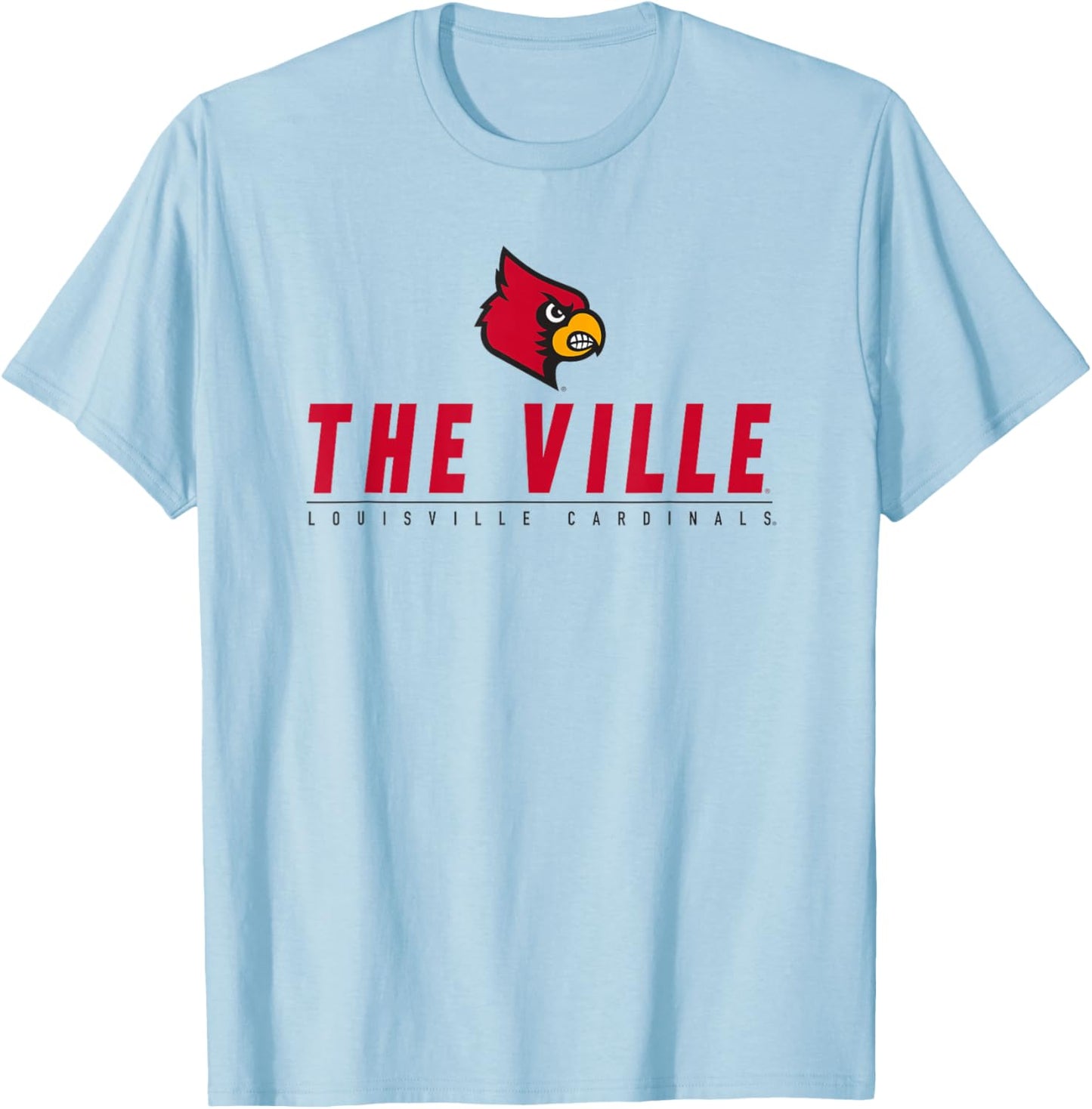 University of Louisville Cardinals School Spirit T-Shirt - T-Shirt | Light Blue