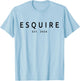 Esquire Est. 2026, Attorney Lawyer Law School Graduation T-Shirt - T-Shirt | Light Blue