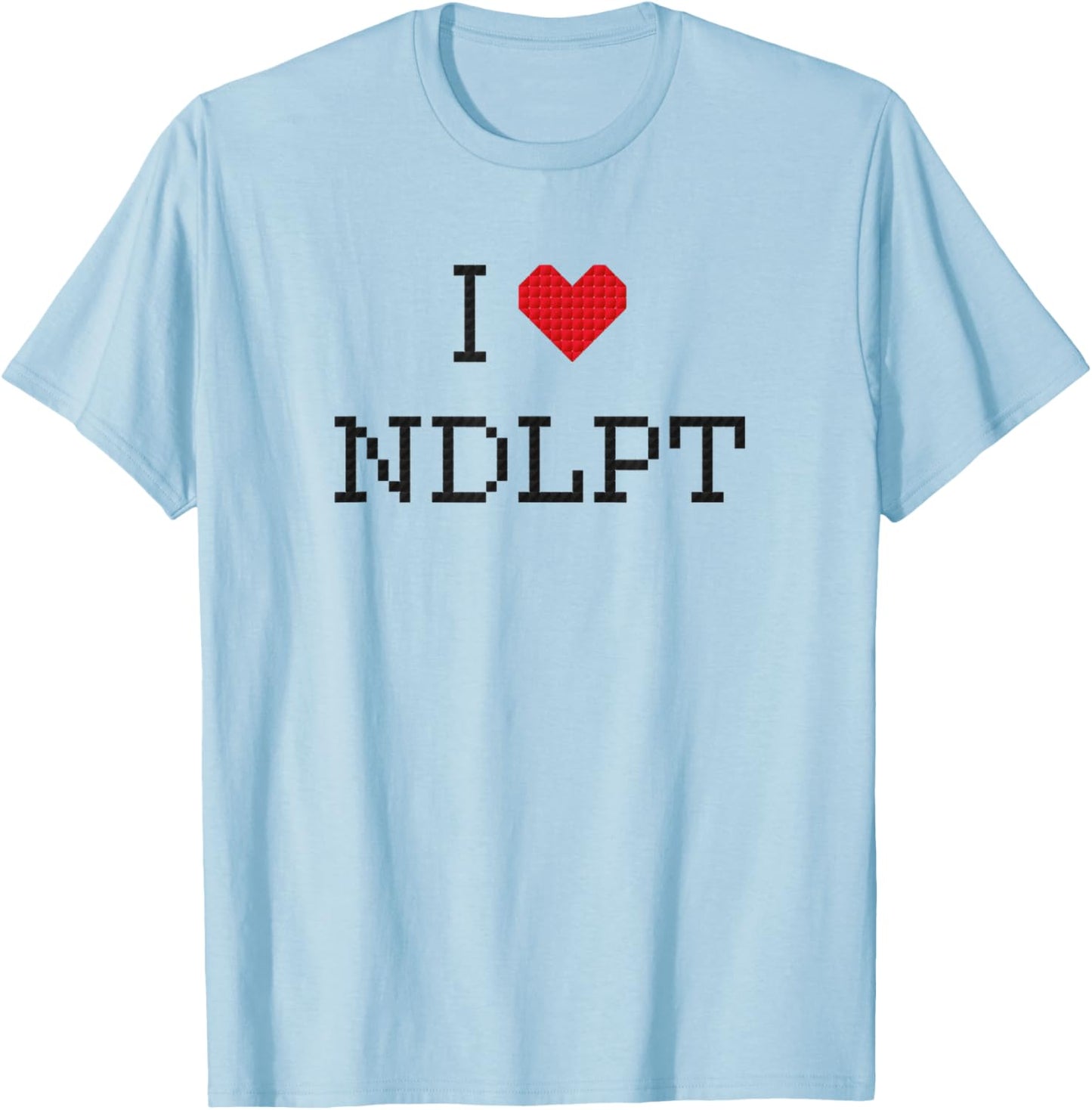 I Heart Love Needlepoint T-Shirt - T-Shirt | Light Blue