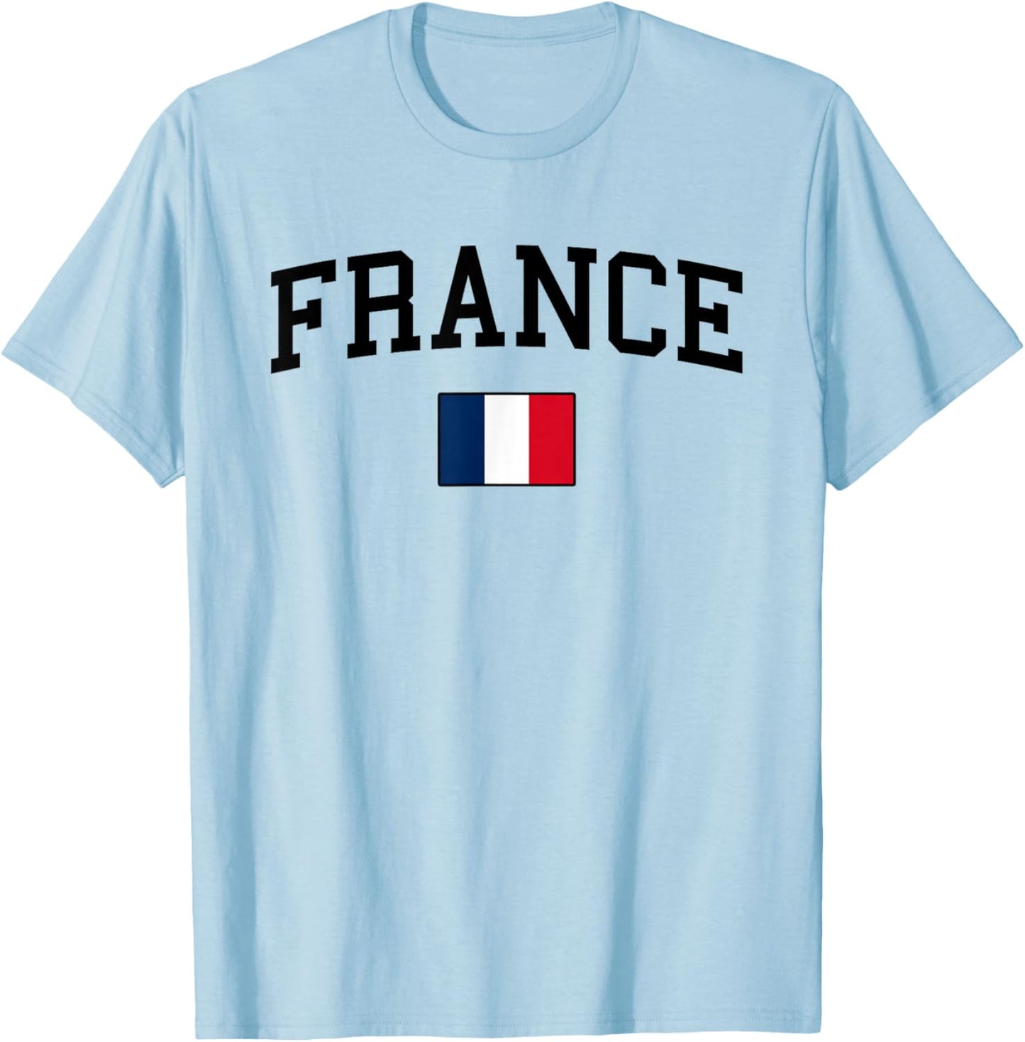 French Flag Men Women Kids France T-Shirt - T-Shirt | Light Blue