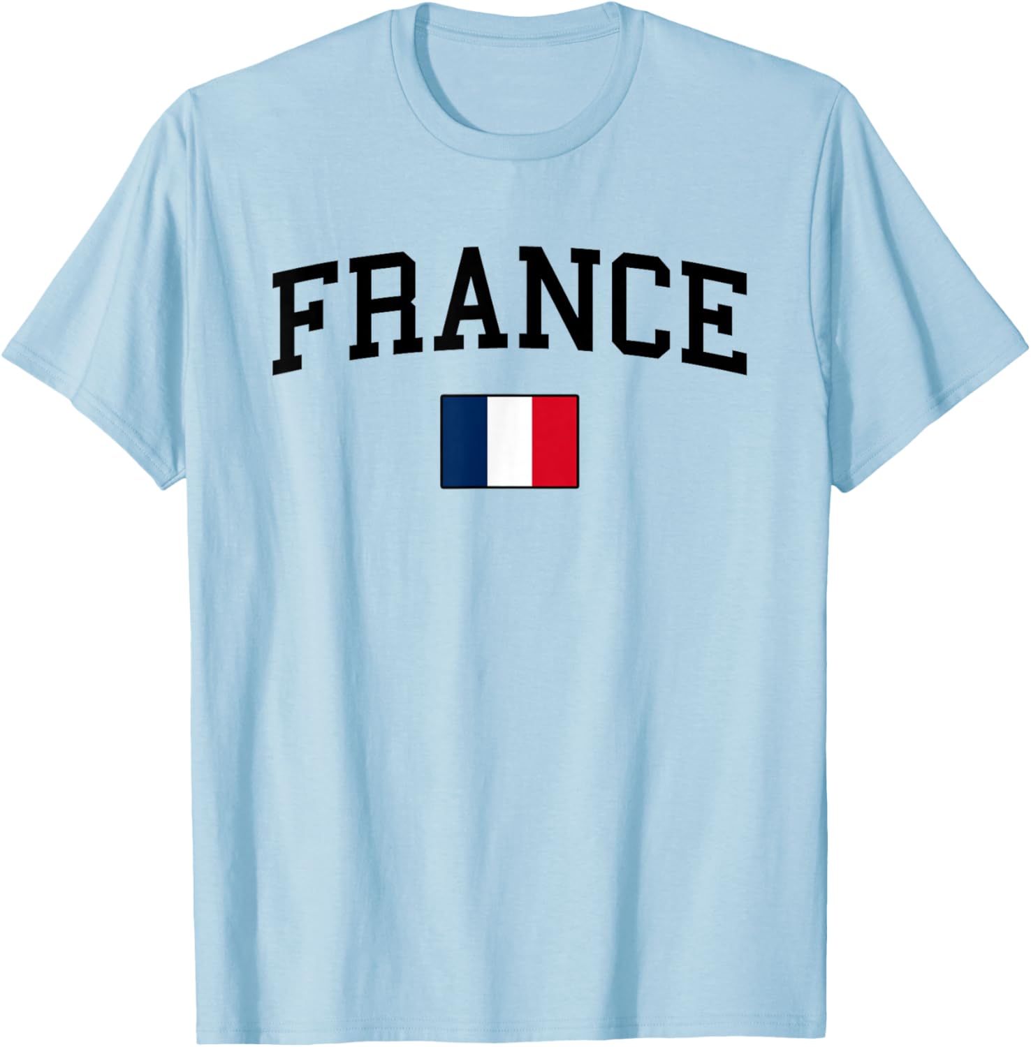 French Flag Men Women Kids France T-Shirt - T-Shirt | Light Blue
