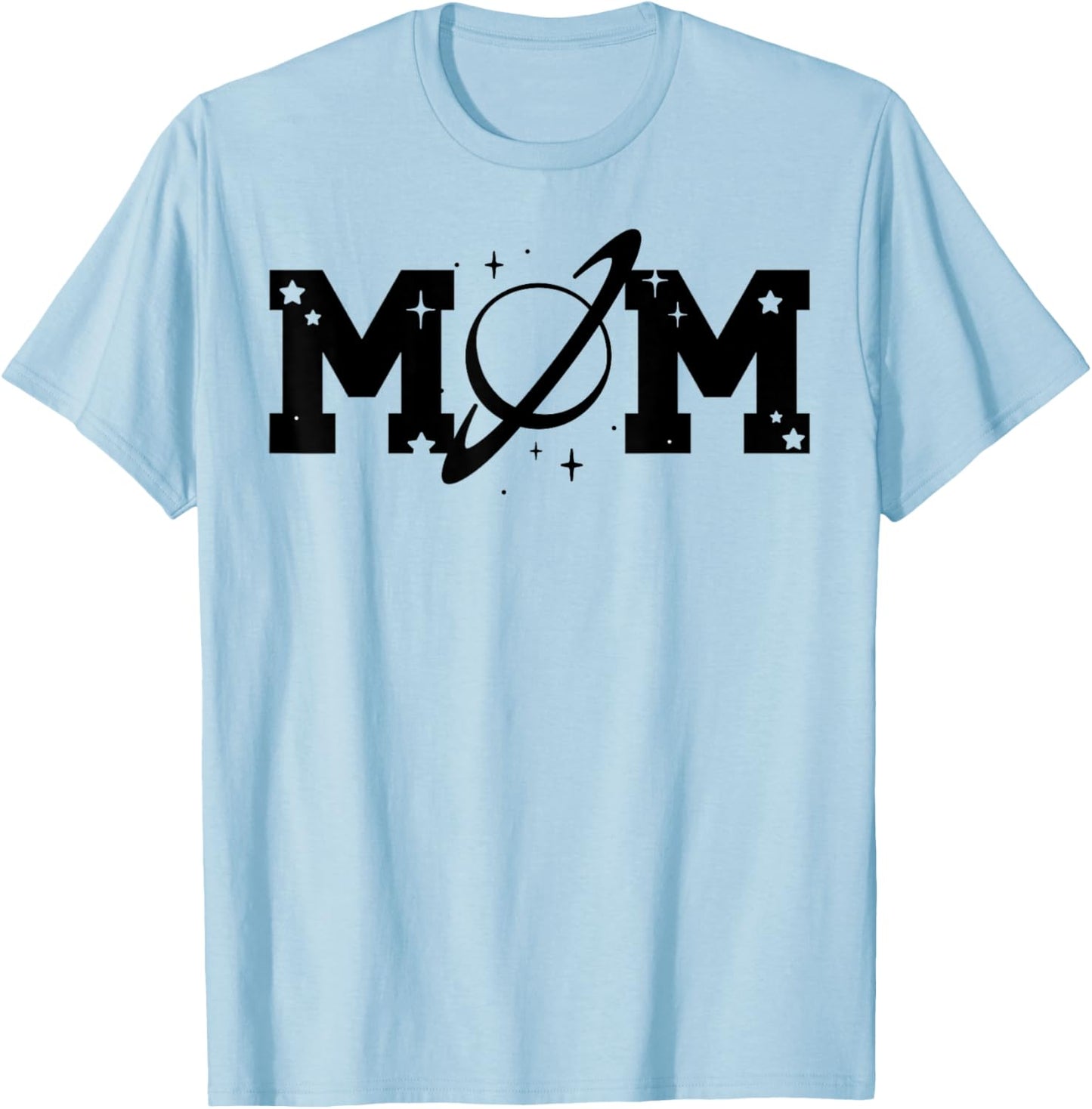 Mom Space Astronaut Birthday T-Shirt - T-Shirt | Light Blue