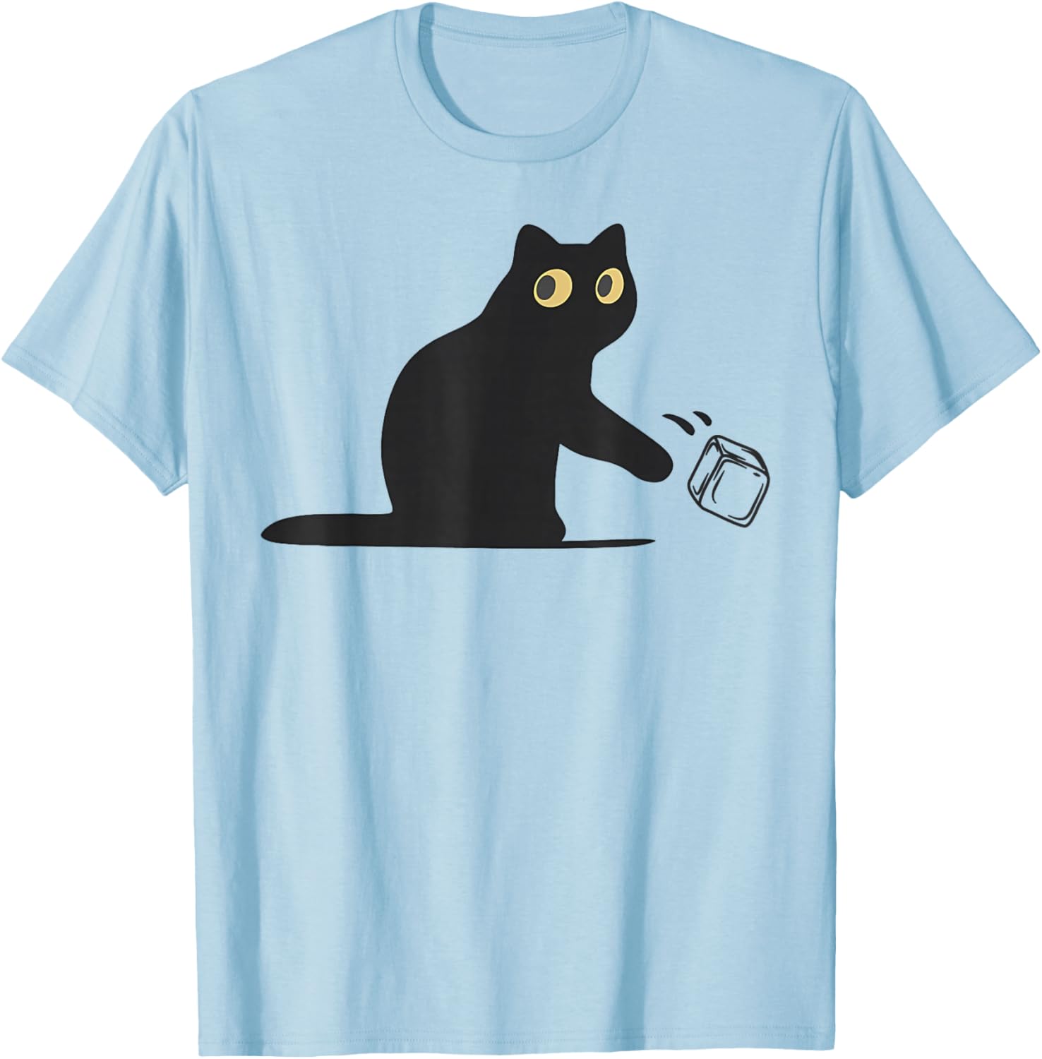 No Ice Please Funny Cat Meme Men Women T-Shirt - T-Shirt | Light Blue