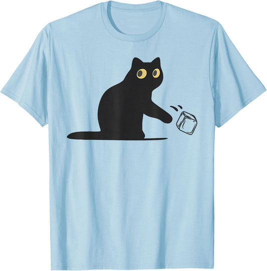 No Ice Please Funny Cat Meme Men Women T-Shirt - T-Shirt | Light Blue