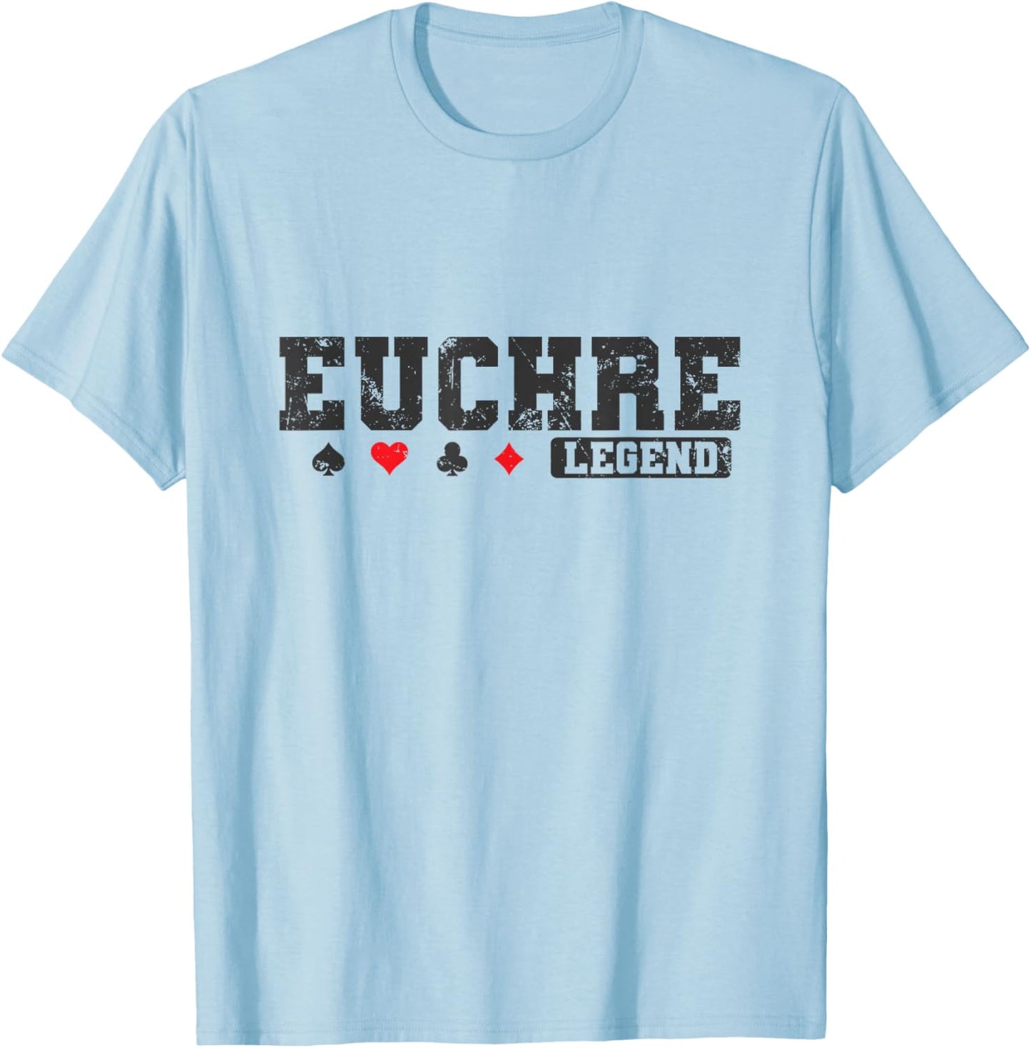 Euchre Legend Card Game Playing Cards T-Shirt - T-Shirt | Light Blue