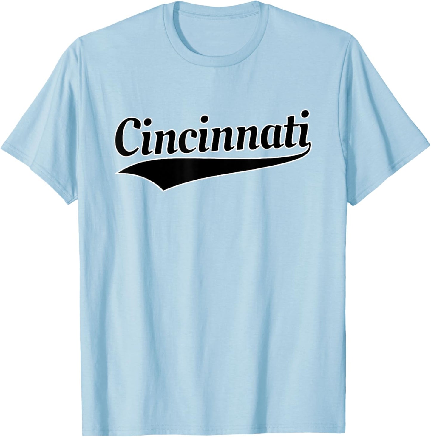 Cincinnati - Throwback Design - Classic T-Shirt - T-Shirt | Light Blue