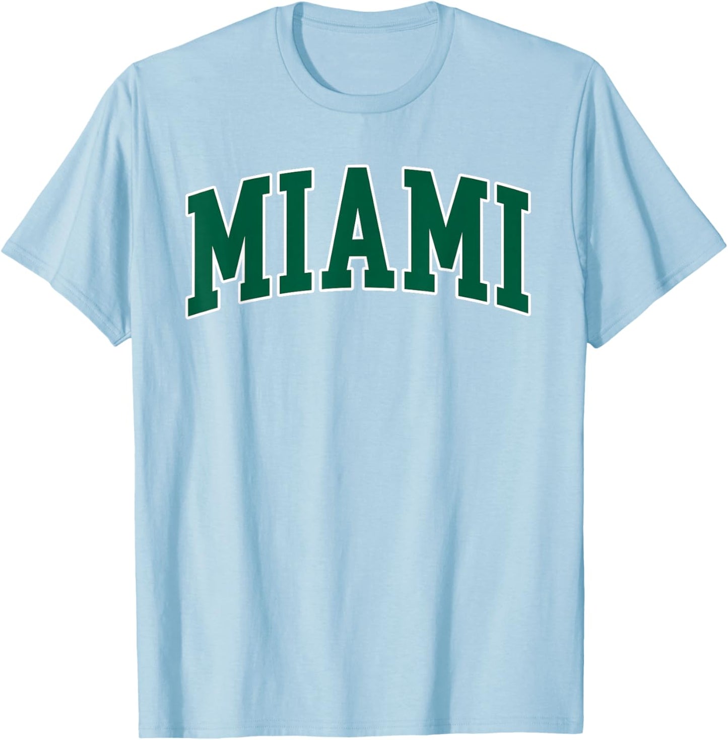 Miami - Throwback Design Print - Classic T-Shirt - T-Shirt | Light Blue