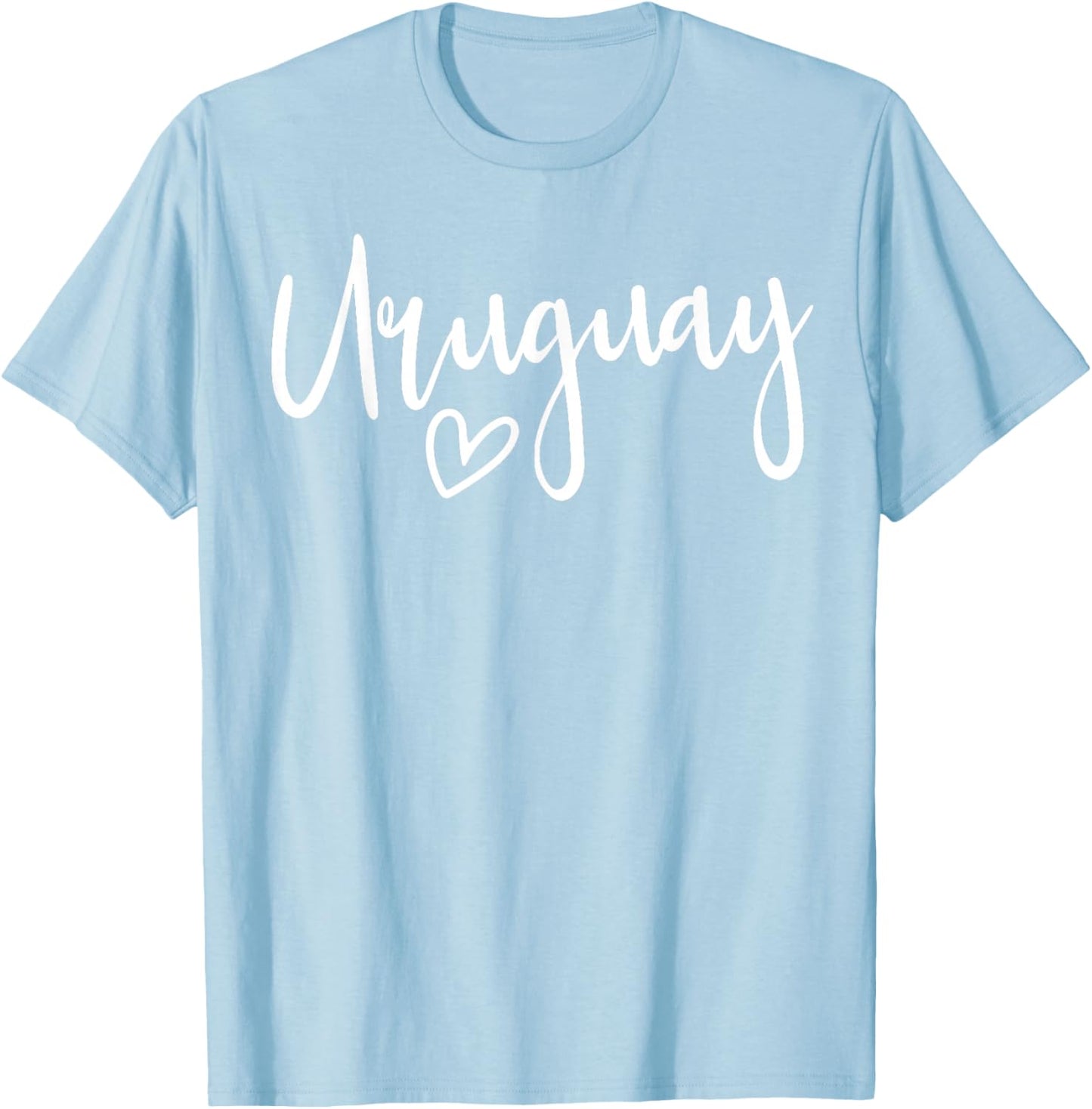 Uruguay Heart Women's Love Uruguay T-Shirt - T-Shirt | Light Blue