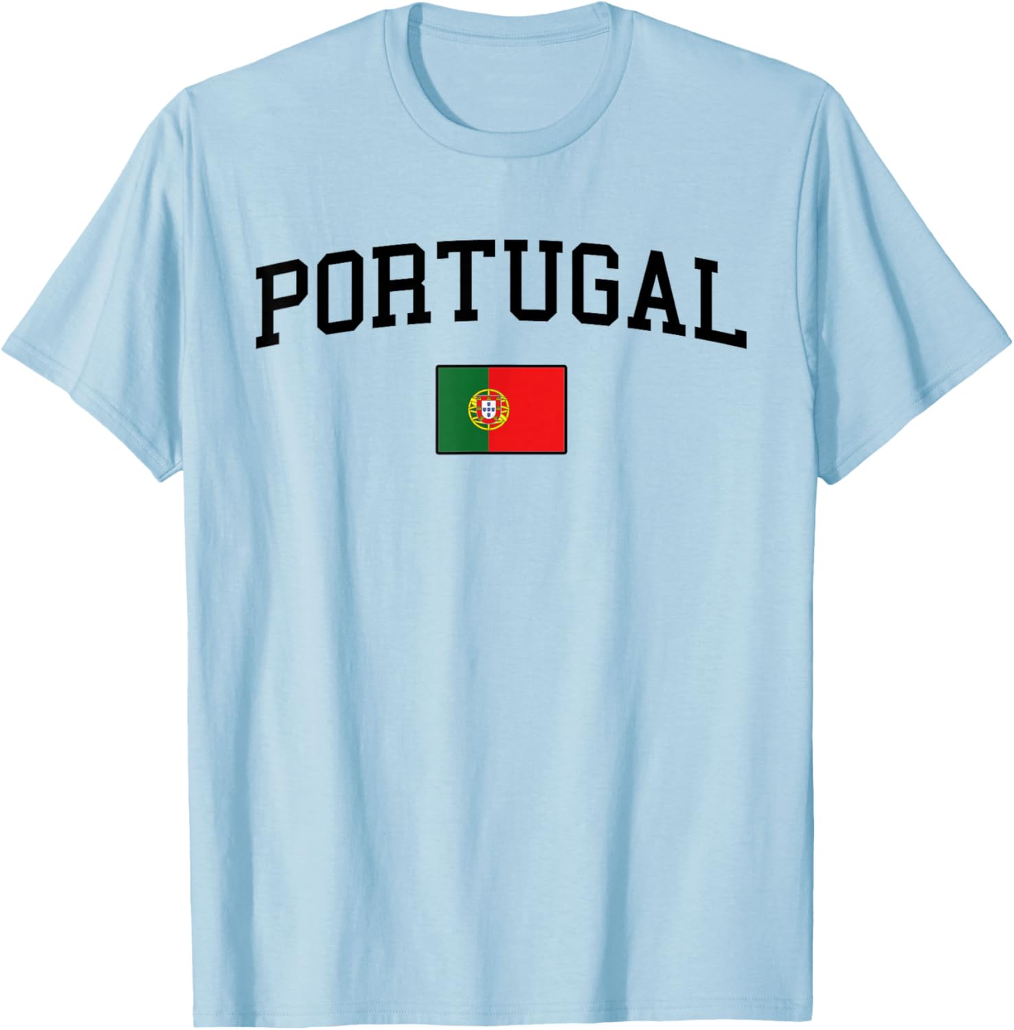 Portuguese Flag Men Women Kids Portugal T-Shirt - T-Shirt | Light Blue