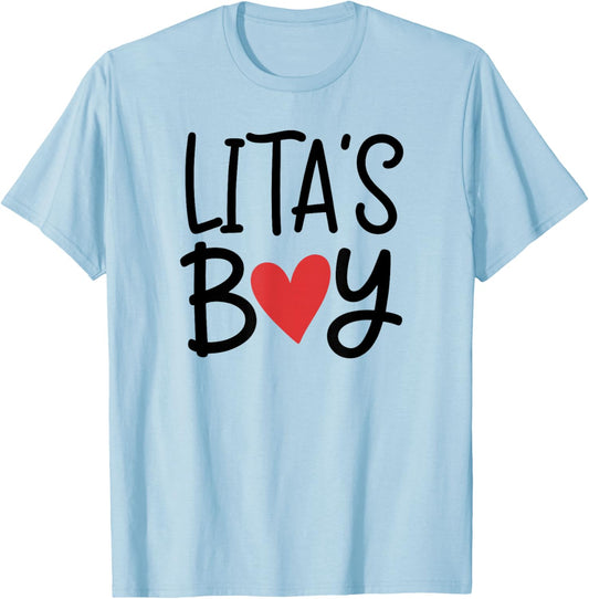 LITA’S Boy Favorite Child Grandma Funny Mothers Day T-Shirt - T-Shirt | Light Blue