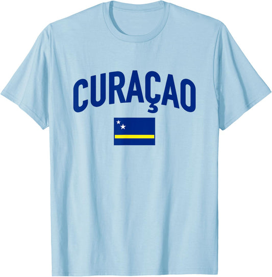 Curaçao - Flag of Curacao - Classic T-Shirt - T-Shirt | Light Blue