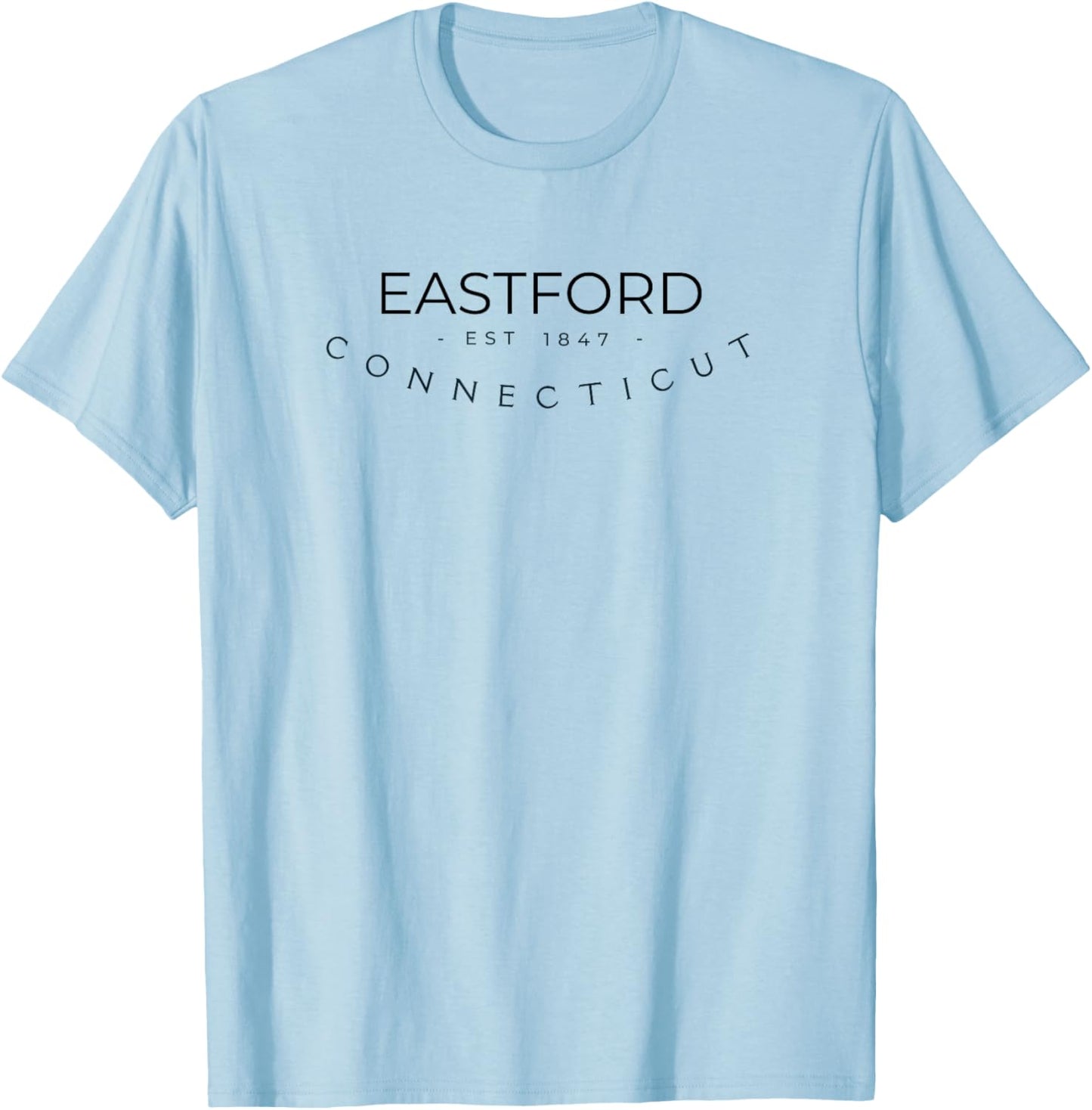 Vintage Eastford Connecticut EST 1847, CT State T-Shirt - T-Shirt | Light Blue