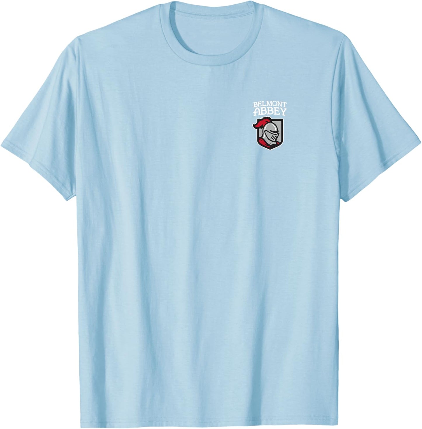 Belmont Abbey College Crusaders Primary Left Chest T-Shirt - T-Shirt | Light Blue