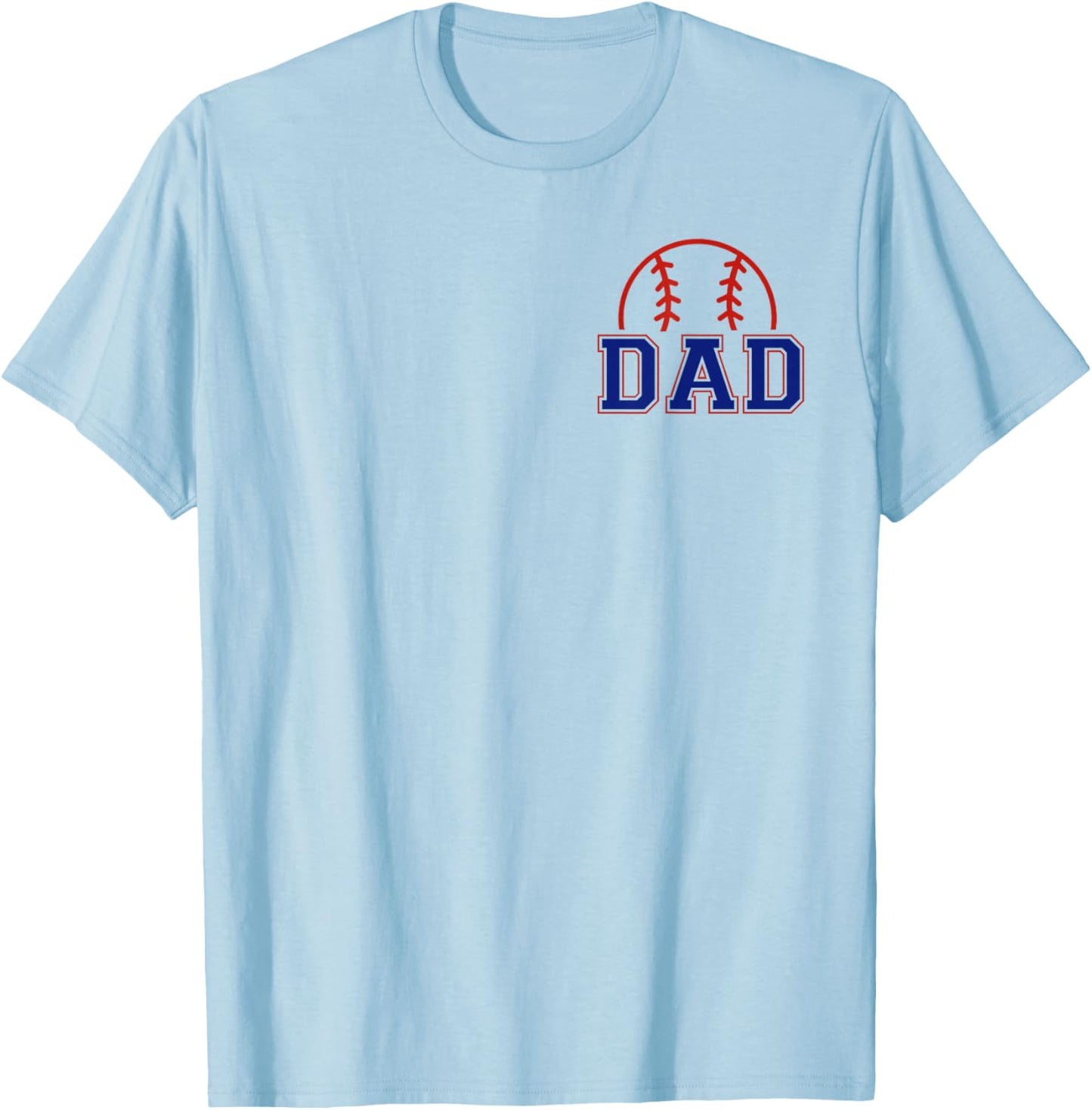 Dad of Rookie 1st Birthday Baseball Boy Family Matching T-Shirt - T-Shirt | Light Blue