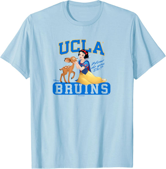 UCLA Bruins Snow White Gray Officially Licensed T-Shirt - T-Shirt | Light Blue