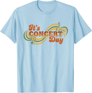 Retro Concert Day Music Lover Band Festival Design T-Shirt - T-Shirt | Light Blue