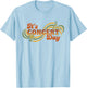 Retro Concert Day Music Lover Band Festival Design T-Shirt - T-Shirt | Light Blue