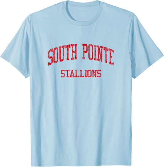 South Pointe High School HS Rock Hill SC Vintage Sports T-Shirt - T-Shirt | Light Blue