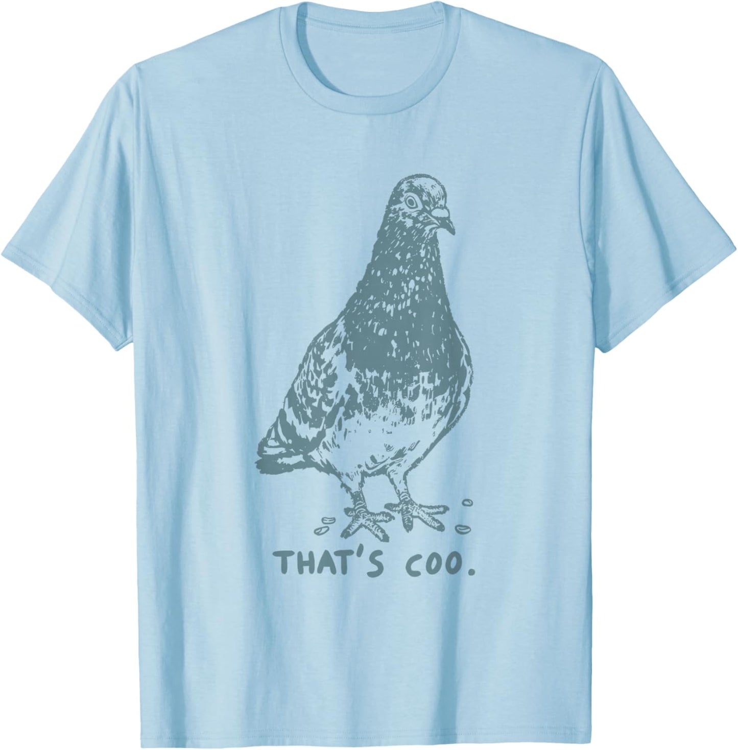 Vintage Pigeon Japanese Graphic That’s Coo Women T-Shirt - T-Shirt | Light Blue