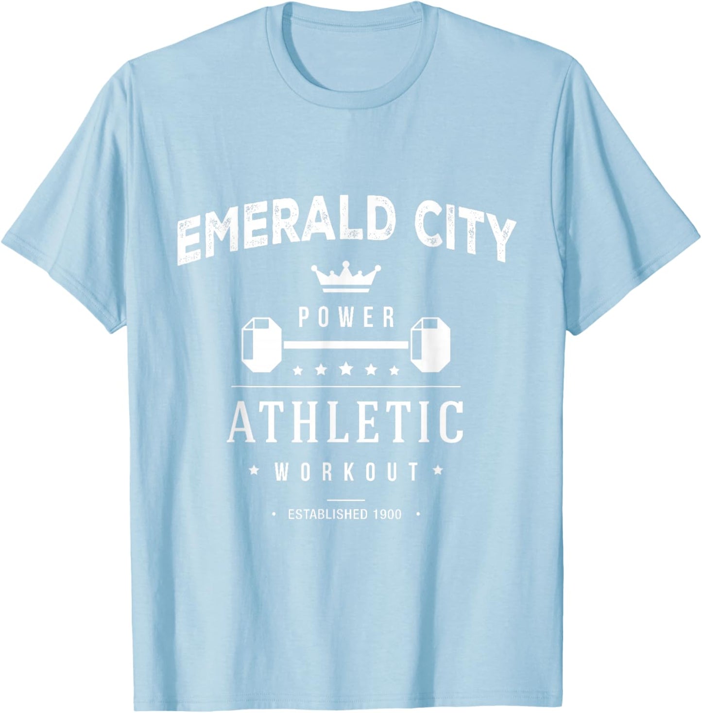 Wizard of Oz Emerald City Athletic Workout Costume Halloween T-Shirt - T-Shirt | Light Blue