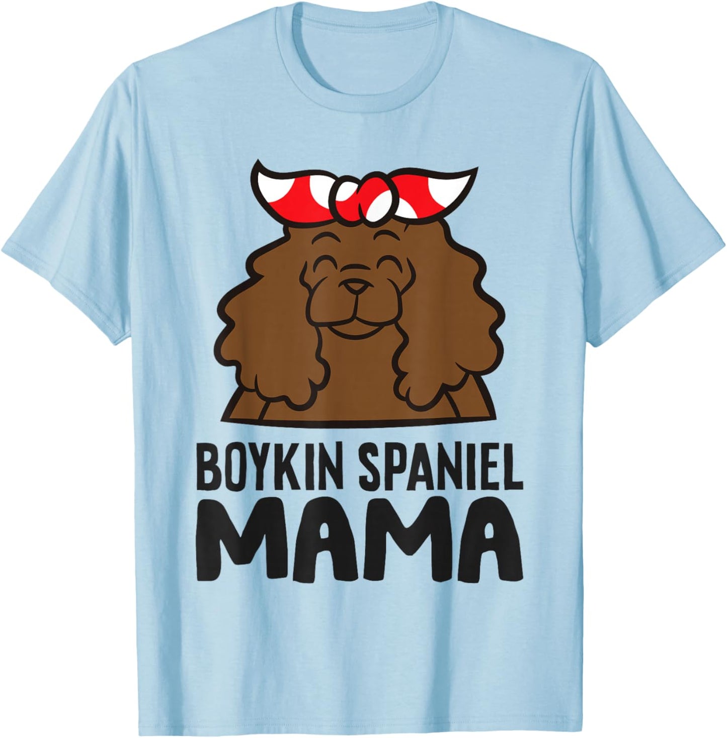 Boykin Spaniel Mama T-Shirt - T-Shirt | Light Blue