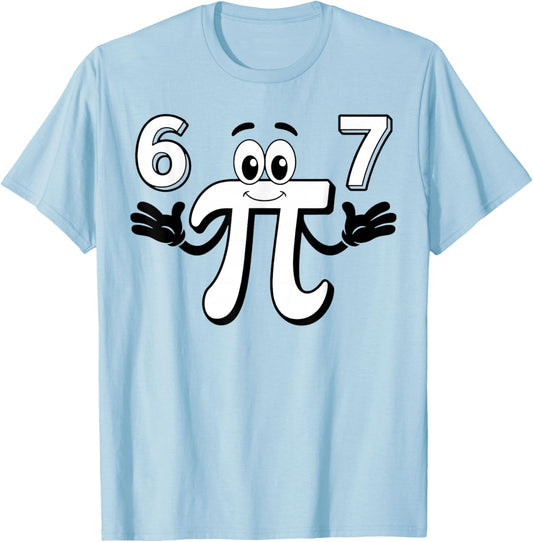 Funny 3.14 Pi Day Meme Math Design for Geeks and Students T-Shirt - T-Shirt | Light Blue