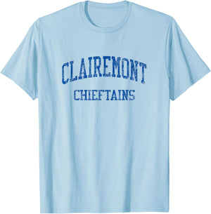 Clairemont High School HS San Diego CA Vintage Sports T-Shirt - T-Shirt | Light Blue