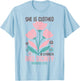 She is Clothed in Strength and Dignity Inspiration Faith T-Shirt - T-Shirt | Light Blue