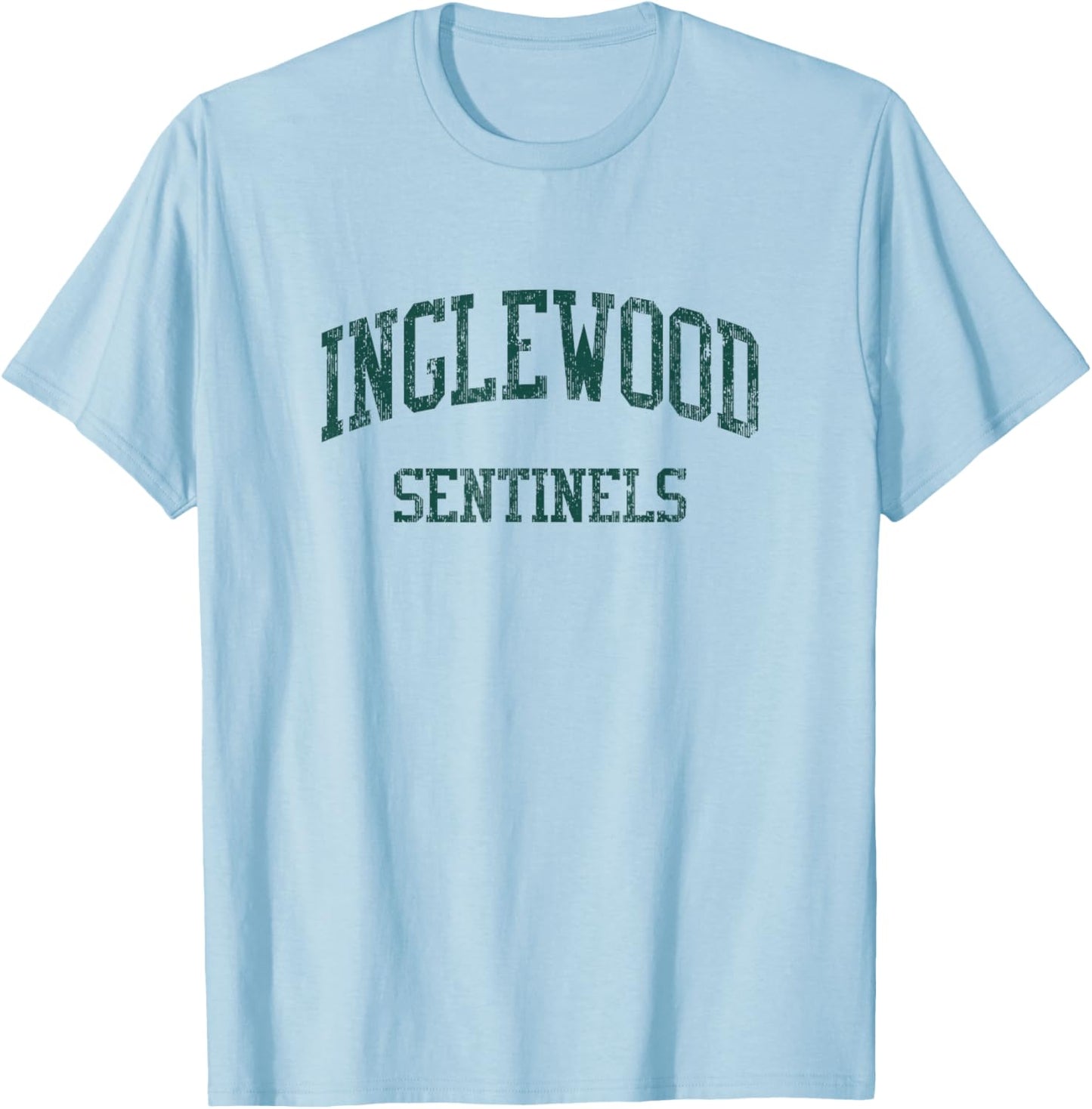Inglewood High School HS Inglewood CA Vintage Sports T-Shirt - T-Shirt | Light Blue