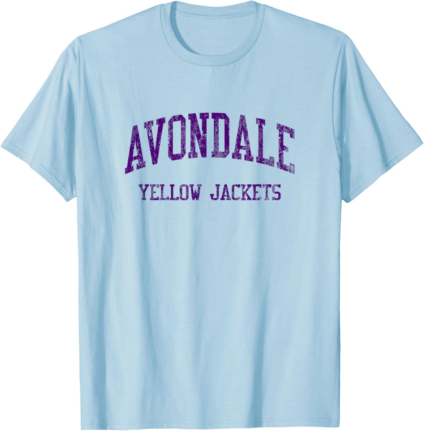 Avondale High School HS Auburn Hills MI Vintage Sports T-Shirt - T-Shirt | Light Blue