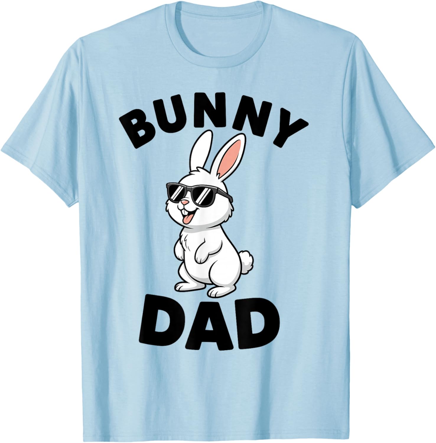 Bunny Dad Funny Daddy Bunny Rabbit Fathers Day T-Shirt - T-Shirt | Light Blue