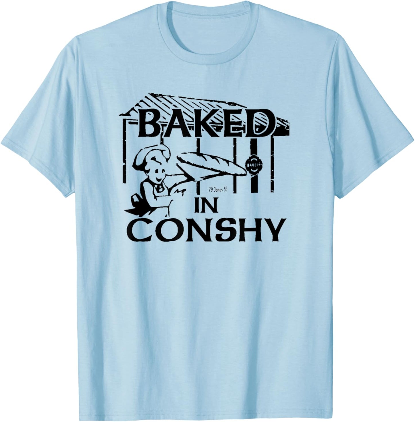 Baked in Conshy T-Shirt - T-Shirt | Light Blue