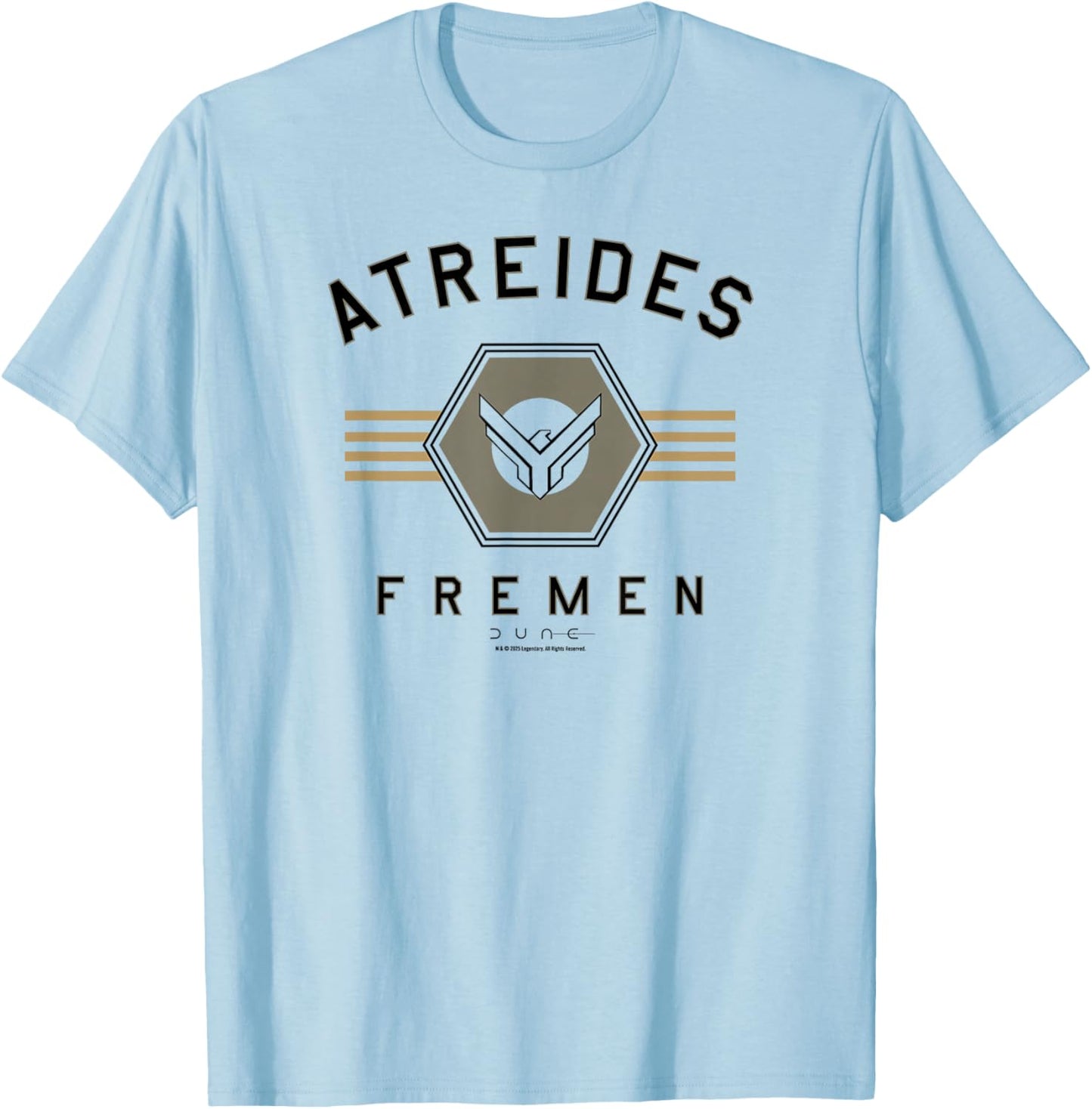 Dune Atreides Fremen Officially Licensed T-Shirt - T-Shirt | Light Blue
