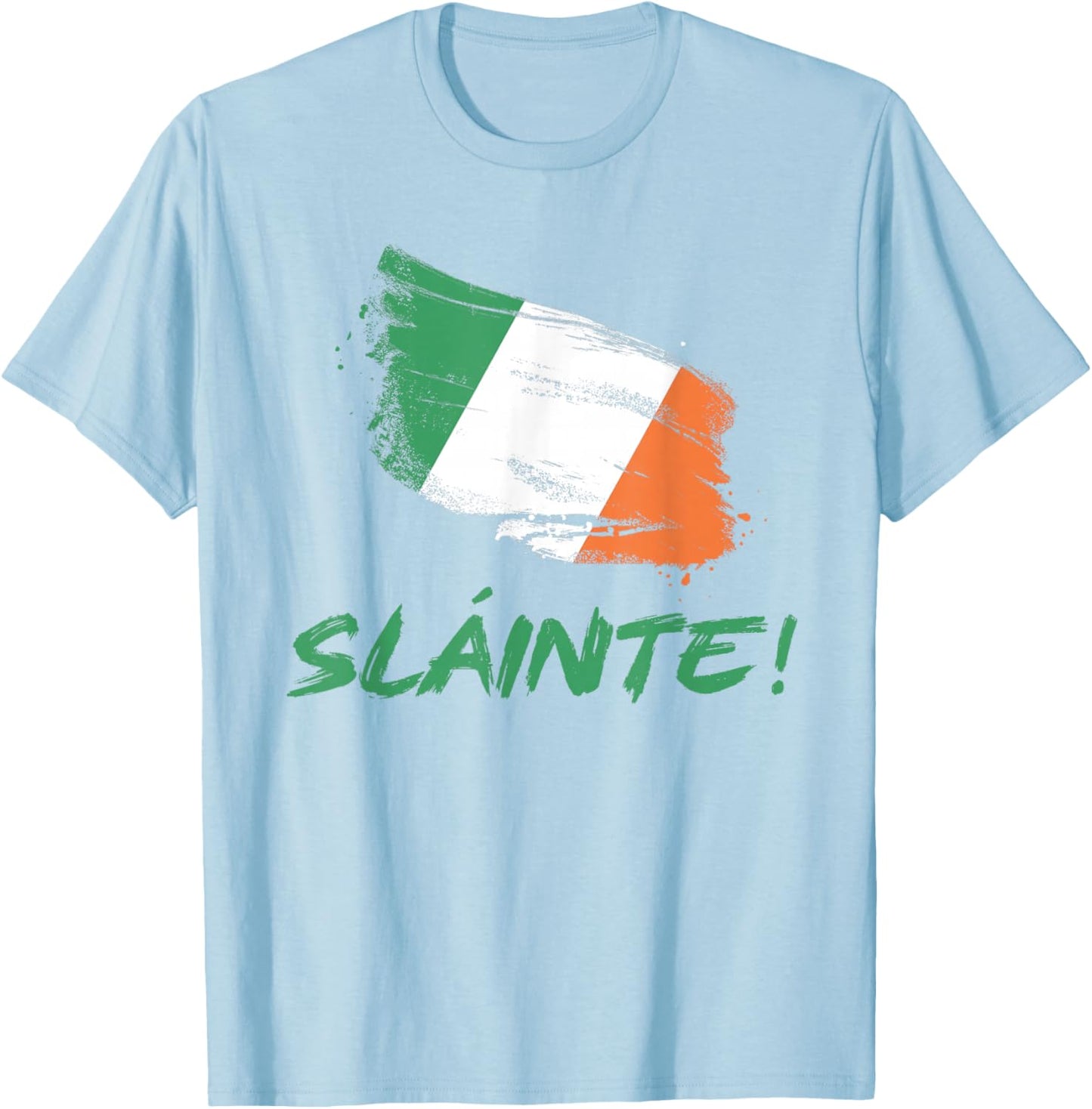 Sláinte! Classic Irish Heritage St. Patrick's Day Party T-Shirt - T-Shirt | Light Blue