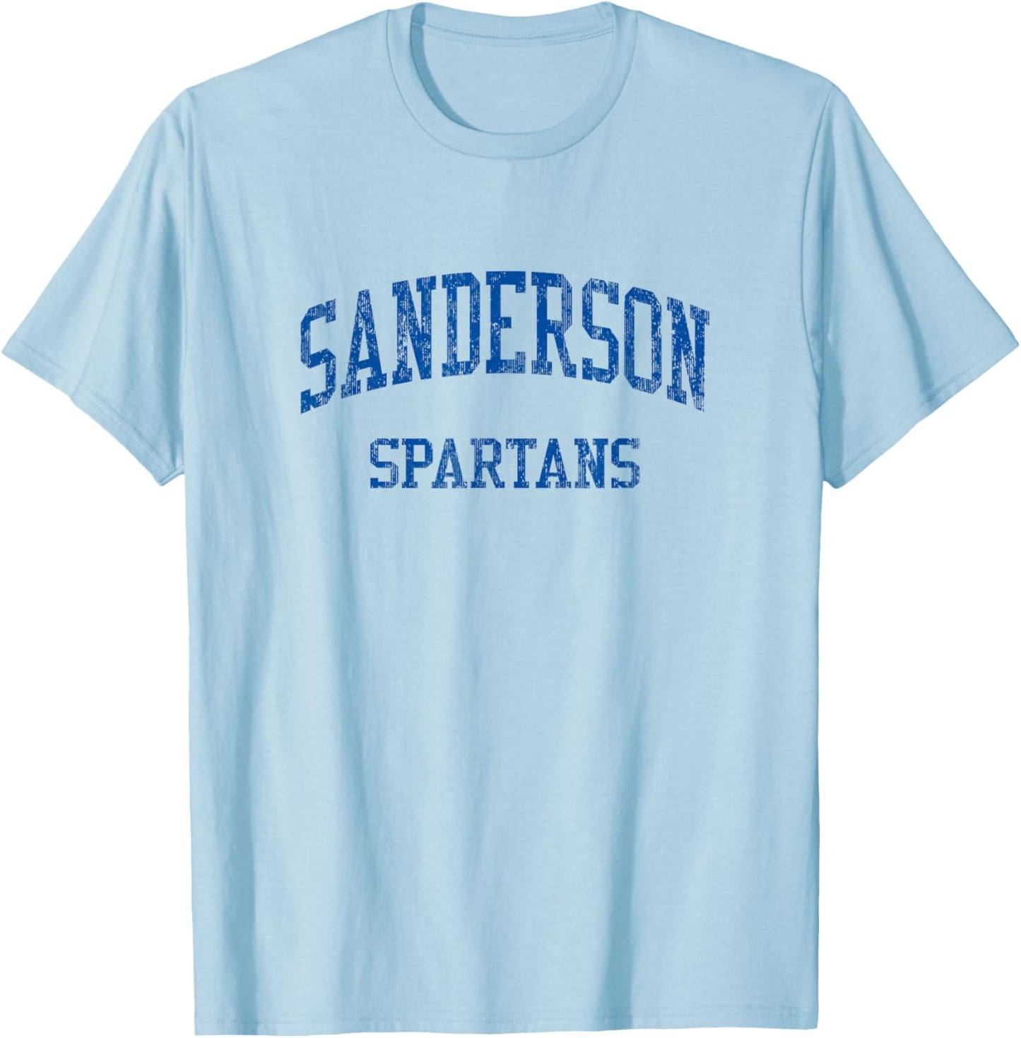 Sanderson High School HS Raleigh NC Vintage Sports T-Shirt - T-Shirt | Light Blue