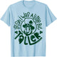Irish I was a Little Bit Taller Funny St Patricks Day T-Shirt - T-Shirt | Light Blue
