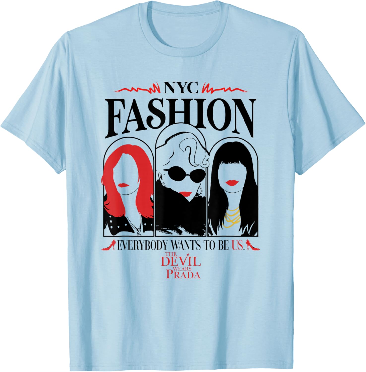 The Devil Wears Prada Everybody Wants to Be Us T-Shirt - T-Shirt | Light Blue