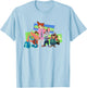 Disney Zootopia 2 Main Characters & Landmarks Group Shot T-Shirt - T-Shirt | Light Blue
