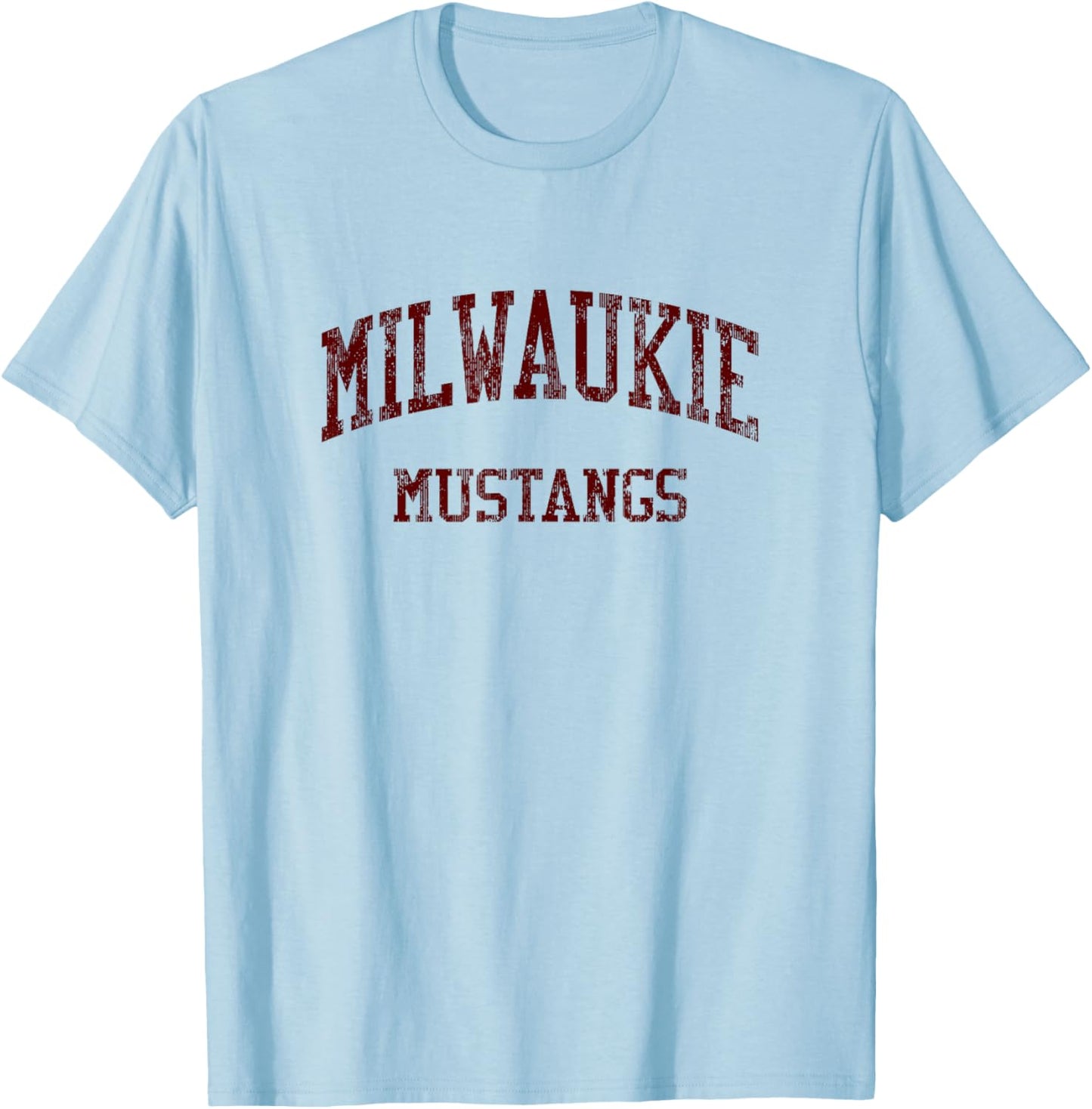 Milwaukie High School HS Milwaukie OR Vintage Sports T-Shirt - T-Shirt | Light Blue