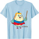 Spongebob Angry Mrs. Puff Oh Neptune Funny Cartoon T-Shirt - T-Shirt | Light Blue
