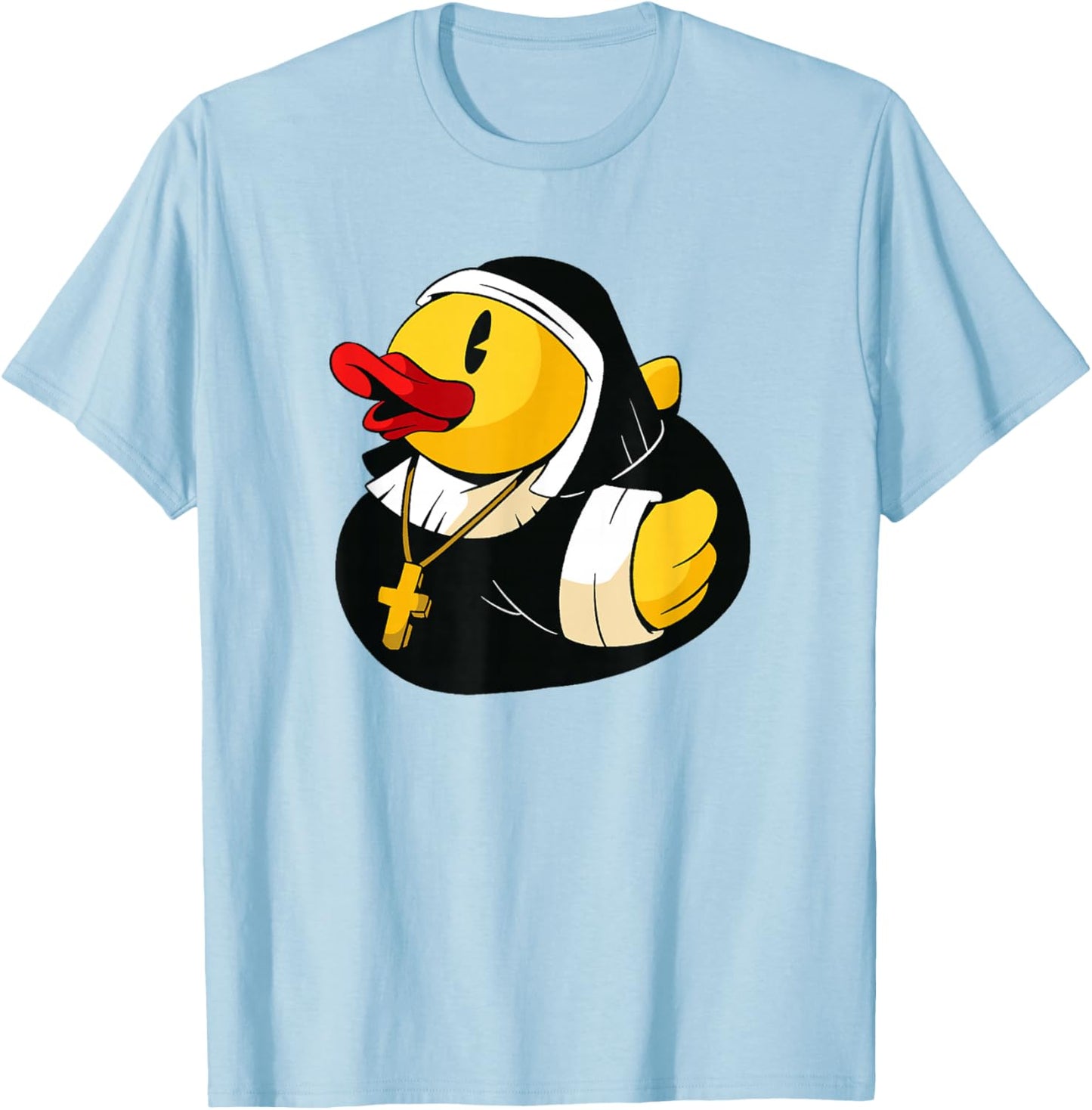 Rubber Duck Nun T-Shirt - T-Shirt | Light Blue