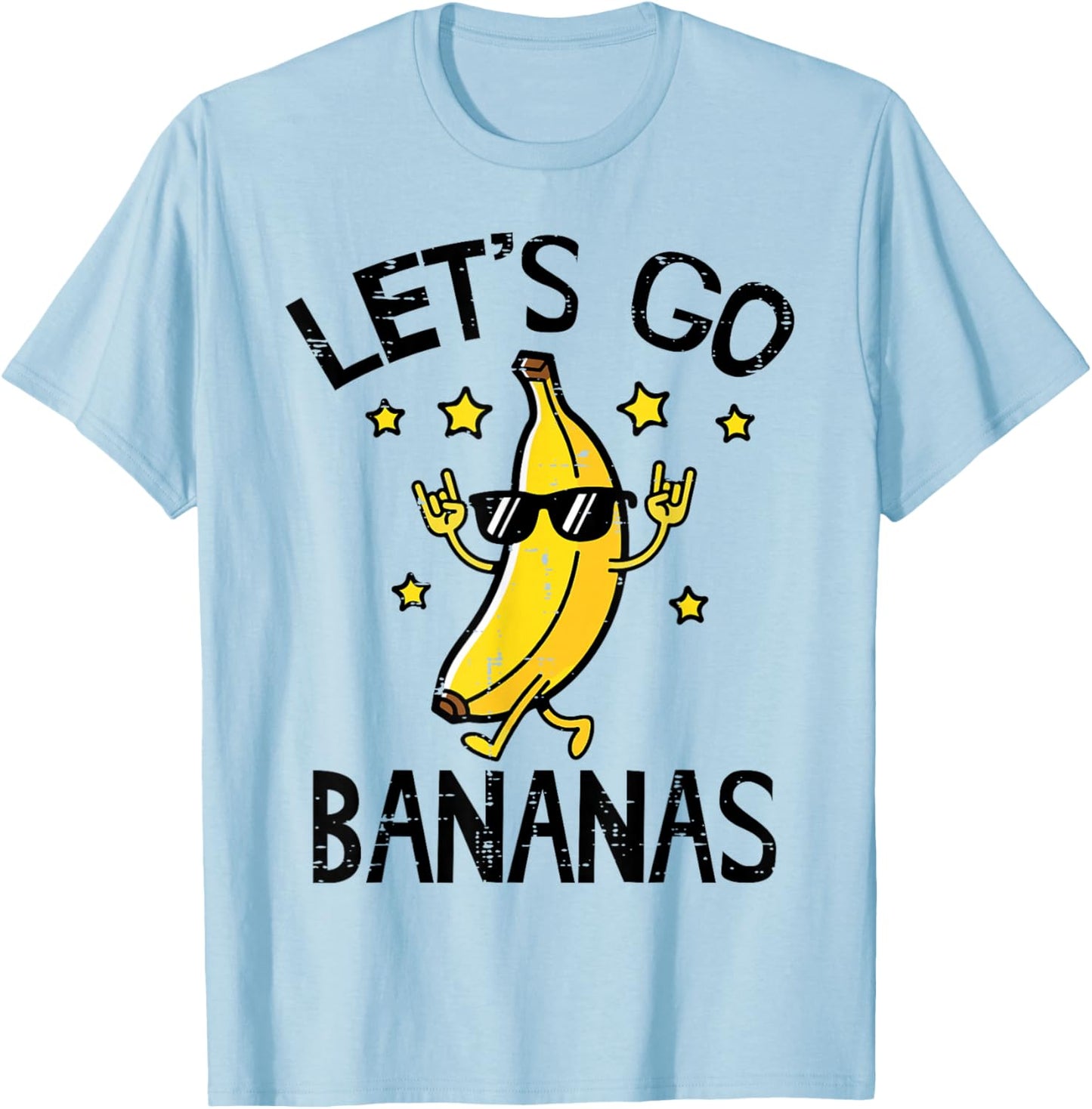 Let's Go Banana Funny Men Women Kids Boys Girls Youth Teen T-Shirt - T-Shirt | Light Blue